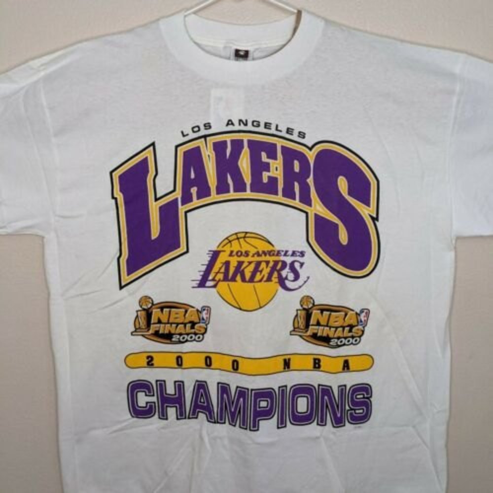 Vintage Los Angeles Lakers NBA Finals 2000 Champions XXL T-Shirt New LA